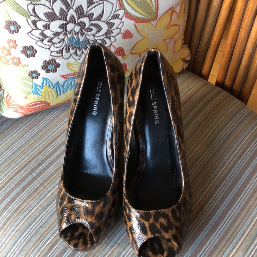 CALL IT SPRING  Leopard platform shoes